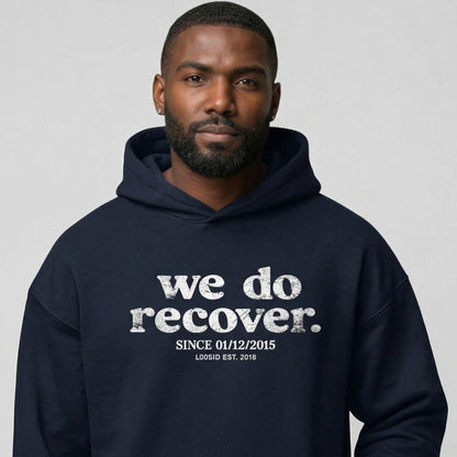We Do Recover Men's Sober Recovery Hoodie packaging detail (view 18)