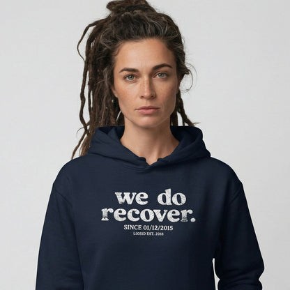 We Do Recover Women's Sober Recovery Hoodie featuring the design (view 21)