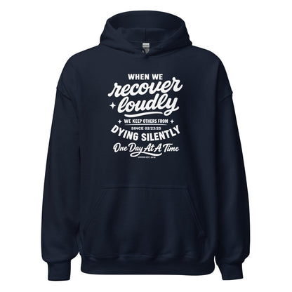 When we recover loudly Recovery Hoodie lifestyle view (view 5)
