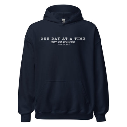 One Day At a Time Recovery Hoodie product photo (view 20)