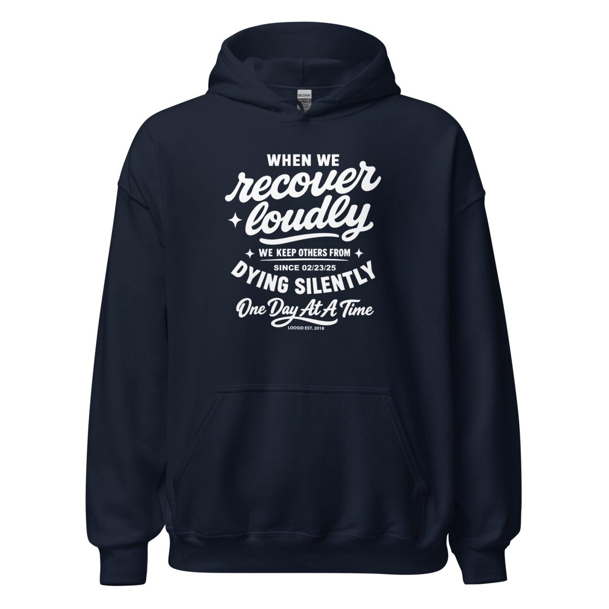 When we recover loudly Recovery Hoodie lifestyle view (view 5)