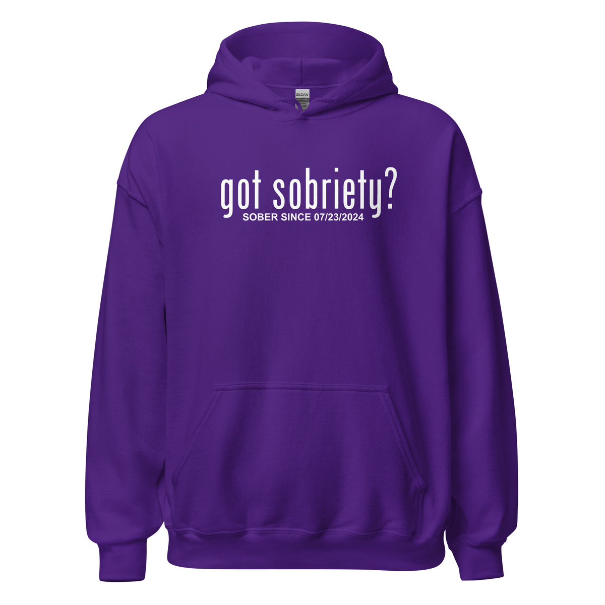 Bold Recovery Hoodie with personalization for sobriety pride