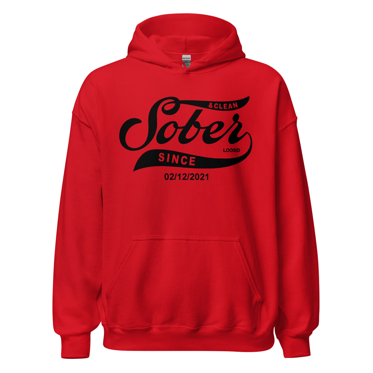 Inspiring recovery hoodie for sober living