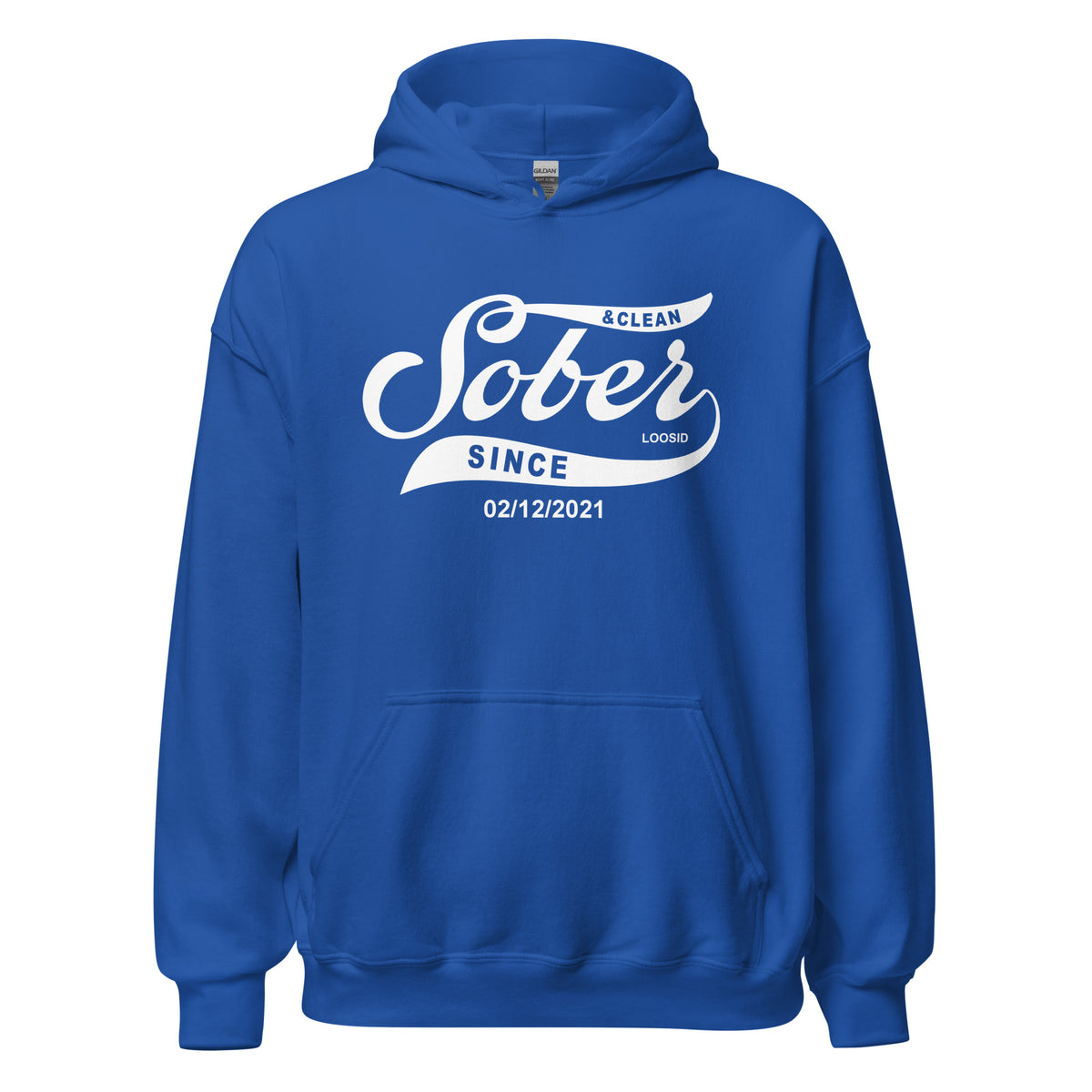 Inspiring recovery hoodie for people in addiction recovery