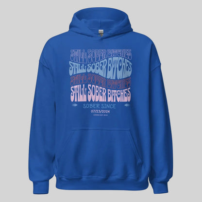 Still Sober B Custom Sobriety Date Recovery Hoodie packaging detail (view 28)