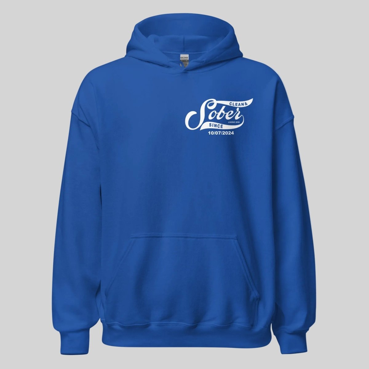 Sober Since Recovery Hoodie packaging detail (view 18)