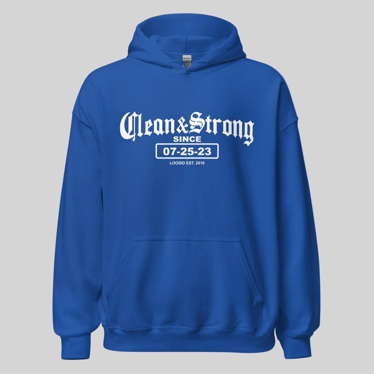 Clean & Strong Old School Recovery Hoodie packaging detail (view 8)