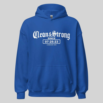 Clean & Strong Old School Recovery Hoodie packaging detail (view 8)