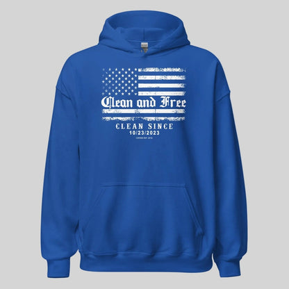 Clean and Free Custom Recovery Date Recovery Hoodie packaging detail (view 8)