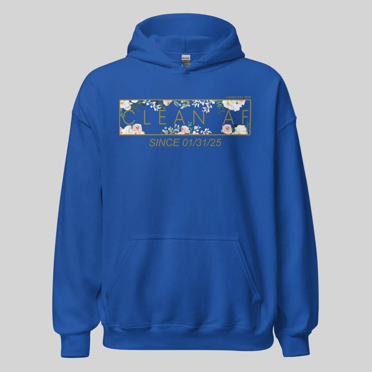 Clean AF Flower Recovery Hoodie close-up view (view 12)