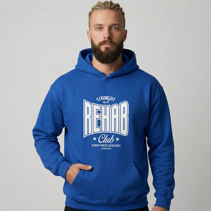 Rehab Recovery Hoodie flat lay styled image (view 33)