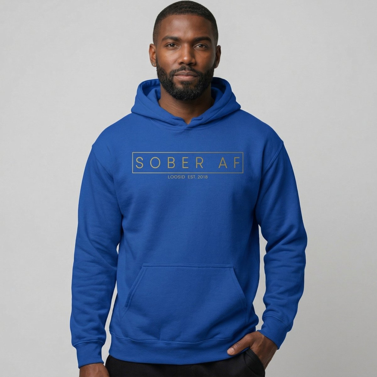 Sober AF Recovery Hoodie packaging detail (view 8)