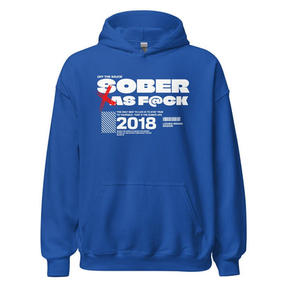 Sober As F*ck Recovery Hoodie side view (view 26)