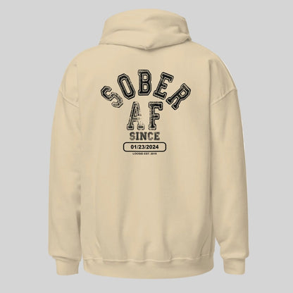 Sober AF Recovery Hoodie packaging detail (view 38)