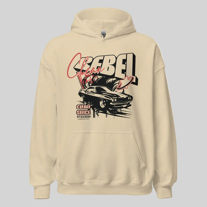 Clean Rebel Custom Recovery Date Recovery Hoodie graphic detail (view 14)