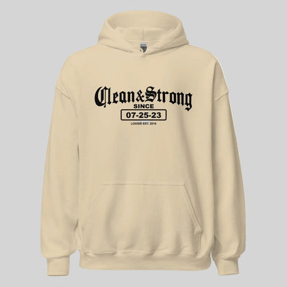 Old School Clean & Strong Recovery Hoodie side view (view 26)