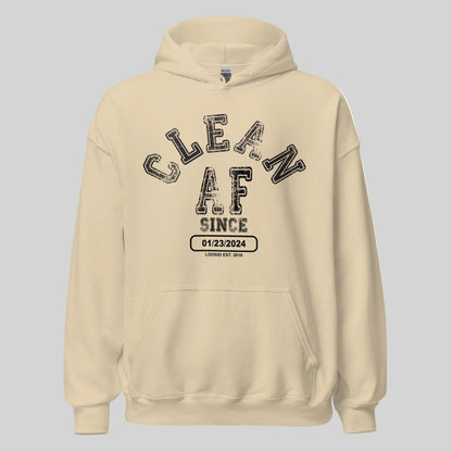 Clean AF Since Recovery Hoodie product photo (view 20)