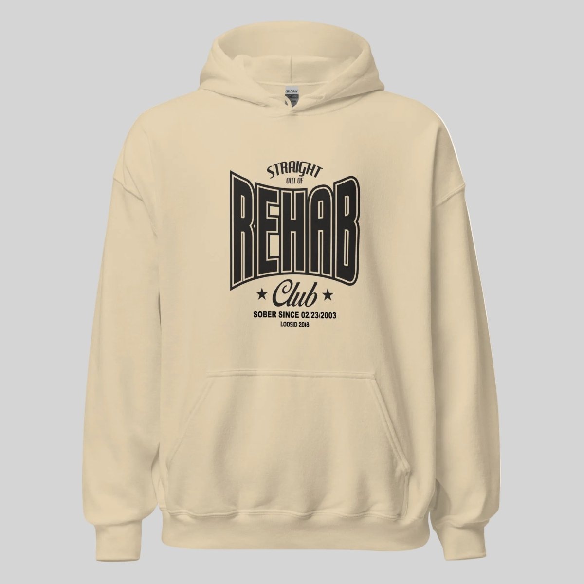 Rehab Recovery Hoodie back view (view 27)