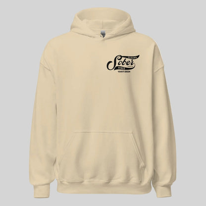 Sober Since Recovery Hoodie featuring the design (view 41)