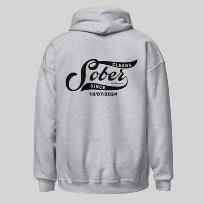 Sober Since Recovery Hoodie lifestyle view (view 25)