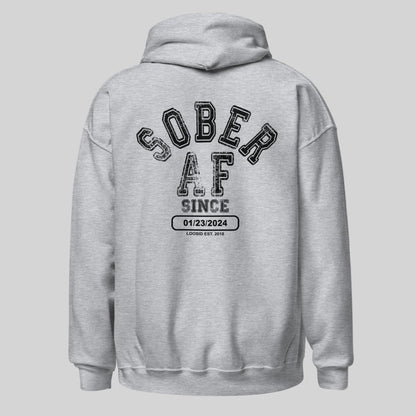 Sober AF Recovery Hoodie lifestyle view (view 25)