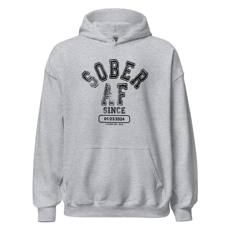 Cozy Sober Hoodie celebrating milestones in recovery