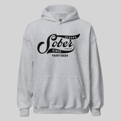 Sober Since Recovery Hoodie lifestyle view (view 35)