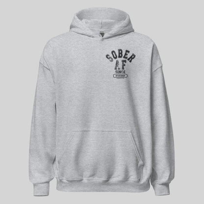 Sober AF Recovery Hoodie close-up view (view 22)
