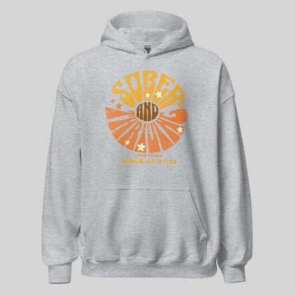 Sober & Thriving Recovery Hoodie side view (view 26)