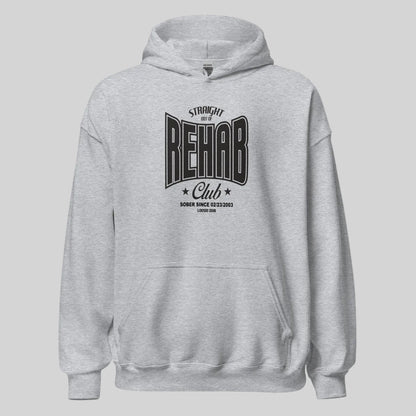 Rehab Recovery Hoodie back view (view 7)
