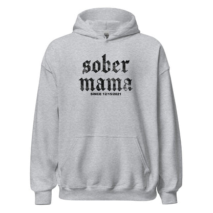 Sober Mama Recovery Hoodie back view (view 17)