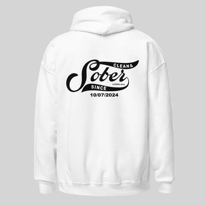 Sober Since Recovery Hoodie lifestyle view (view 35)