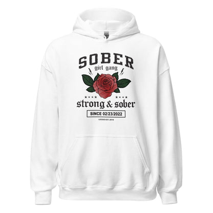 Sober Girl Gang Strong & Sober Crest Recovery Hoodie product photo (view 30)