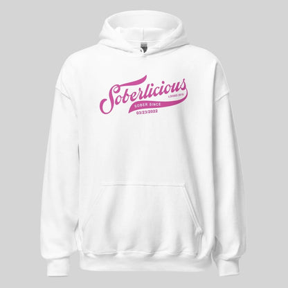Soberlicious Recovery Hoodie lifestyle view (view 5)