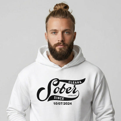 Sober Since Recovery Hoodie lifestyle view (view 35)