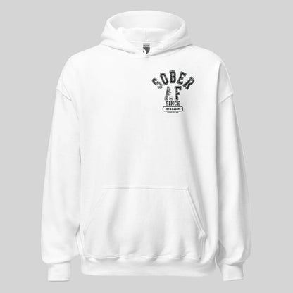 Sober AF Recovery Hoodie featuring the design (view 31)