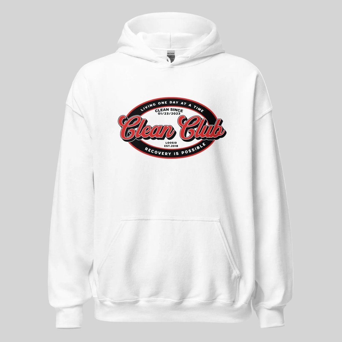 Clean Club Badge Recovery Hoodie graphic detail (view 14)