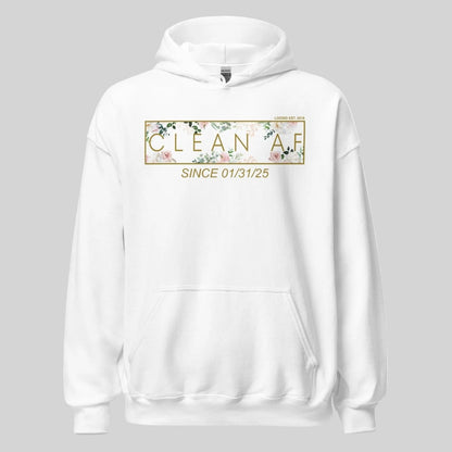 Clean AF Flower Recovery Hoodie back view (view 27)