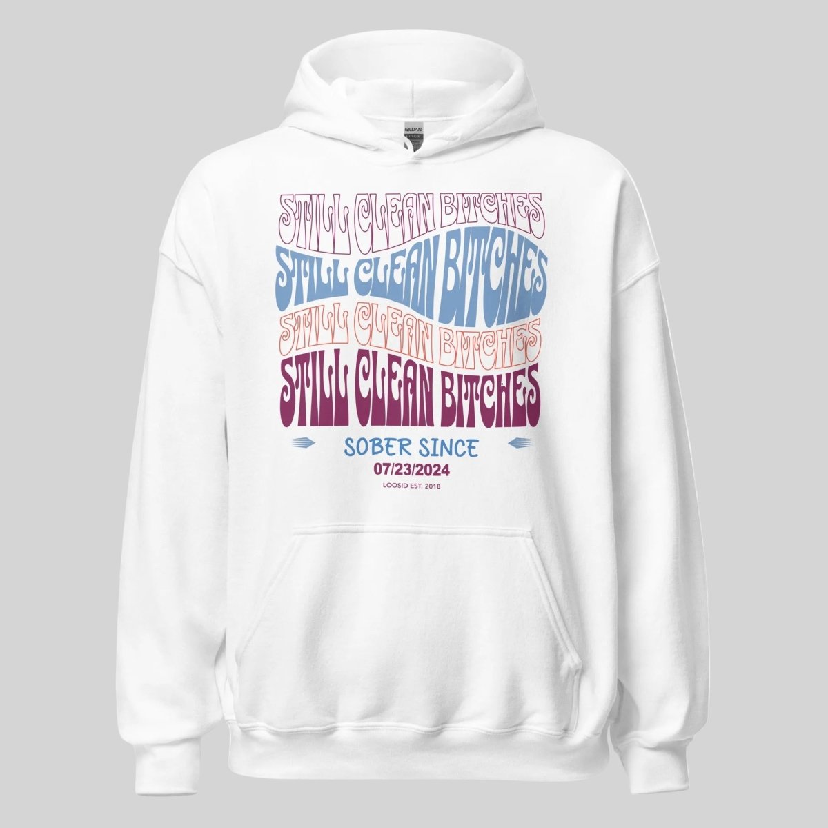 Still Clean B Custom Recovery Date Recovery Hoodie side view (view 26)