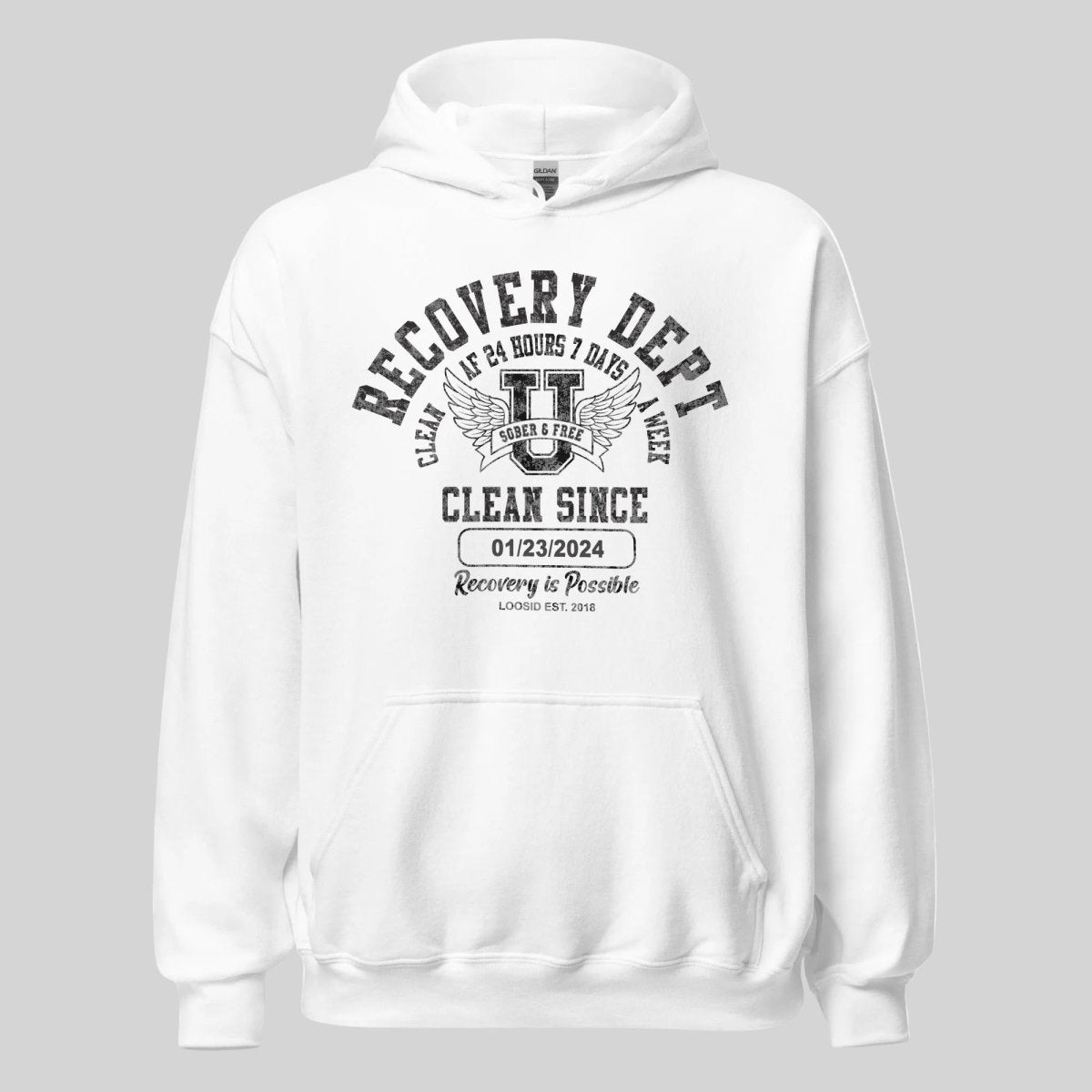 Recovery Dept Recovery Hoodie back view (view 17)