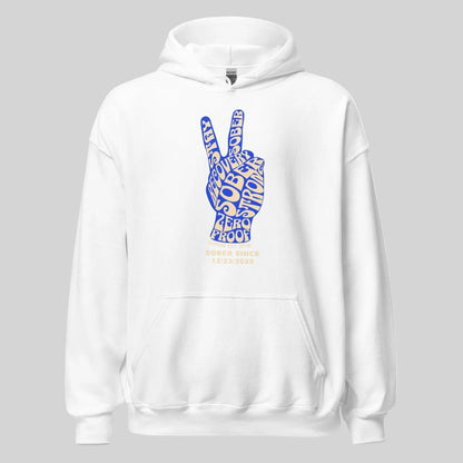 Peace & Sober Recovery Hoodie fit detail (view 29)