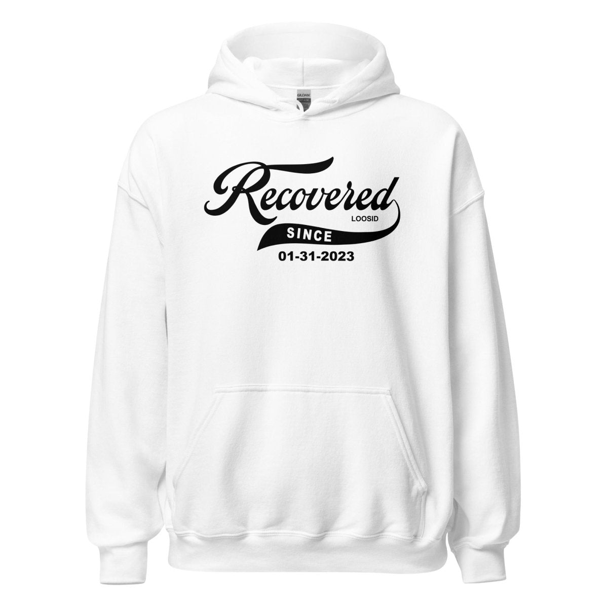 Recovered Since Recovery Hoodie graphic detail (view 34)