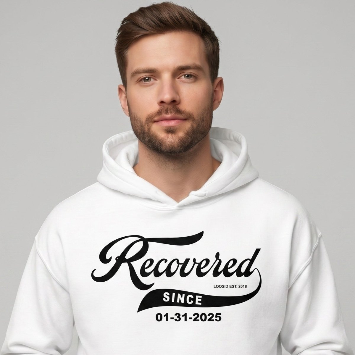 Recovered Since Recovery Hoodie packaging detail (view 28)