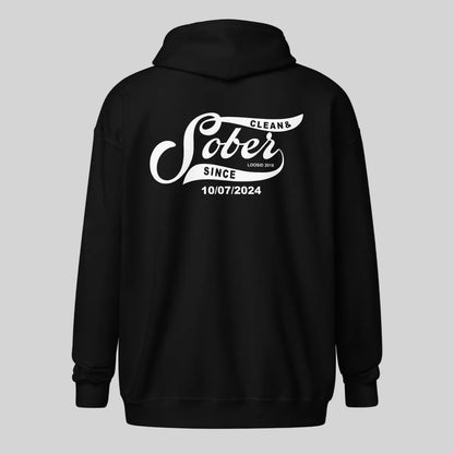 Sober Since Recovery Hoodie side view (view 6)