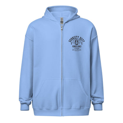 Sobriety Dept Zip Recovery Hoodie lifestyle view (view 25)