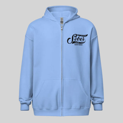 Sober Since Recovery Hoodie back view (view 27)