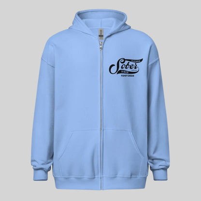 Sober Since Recovery Hoodie flat lay styled image (view 33)