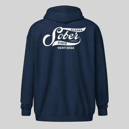 Sober Since Recovery Hoodie flat lay styled image (view 13)