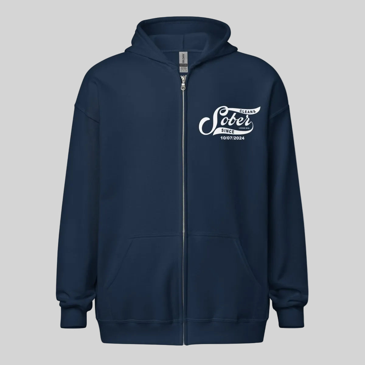 Sober Since Recovery Hoodie featuring the design (view 11)