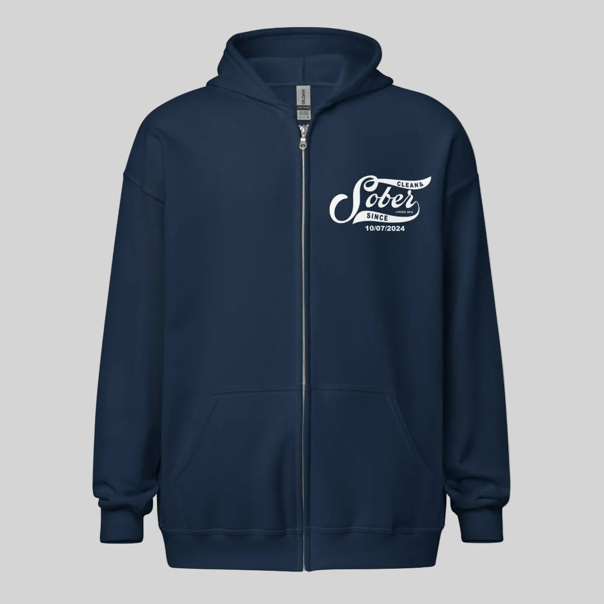 Sober Since Recovery Hoodie packaging detail (view 18)